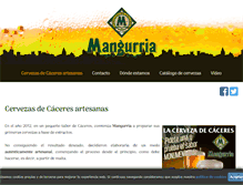 Tablet Screenshot of cervezasdecaceres.com